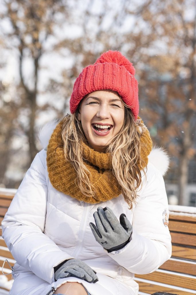 winter, red hat, laughter, portrait, happy, december, christmas, laughter, laughter, laughter, laughter, laughter